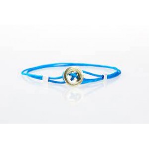 IBAMBOLI BRACCIALE  "ibottoni azzurro"